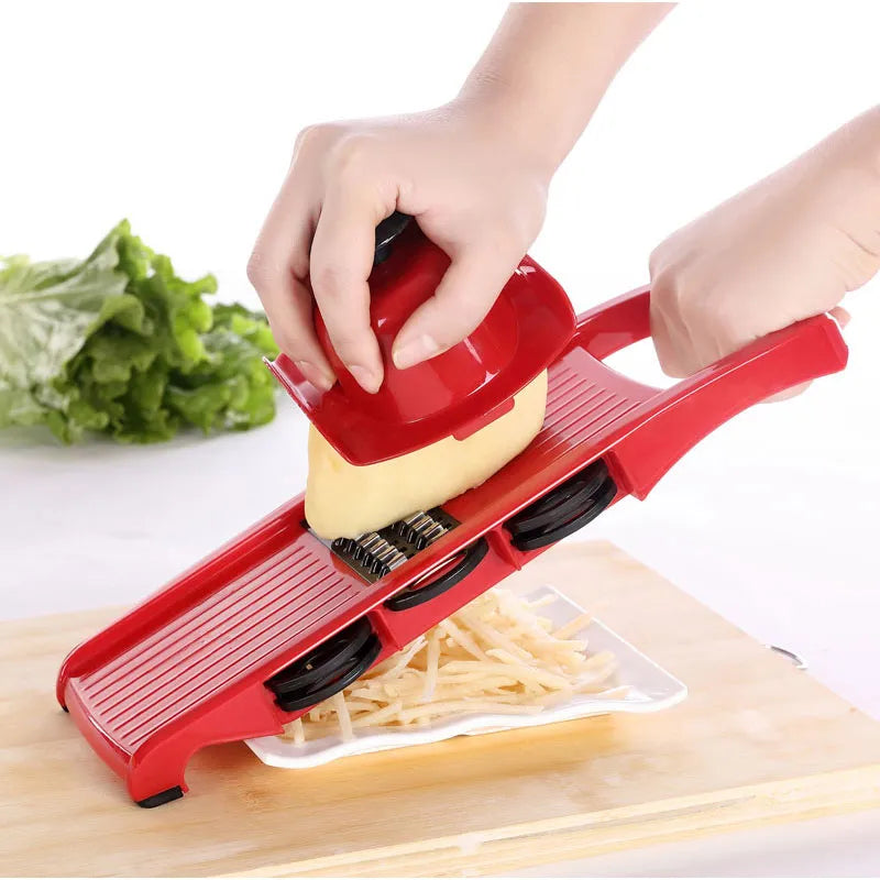Vegetable Cutter: Your Ultimate Kitchen Companion Red without box - IHavePaws