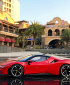 Bburago 1:24 Ferrari SF90 Alloy Sports Car Model Diecast Metal Toy Vehicles Car Model Collection High Simulation Childrens Gifts - IHavePaws