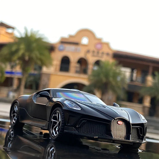 1:32 Bugatti Lavoiturenoire Alloy Sports Car Model Diecasts & Toy Vehicles Metal Car Model Simulation Sound Light Kids Toy Gift - IHavePaws