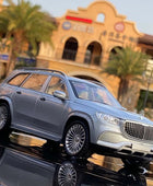 1/24 Maybach GLS class GLS600 Alloy Car Model Diecasts Metal Toy Car Model Collection Sound Light High Simulation Kids Toys Gift grey - IHavePaws