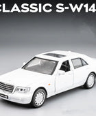 1:32 S-Class S-W140 Classic Car Alloy Car Model Diecast & Toy Metal Vehicles Car Model Simulation Collection White - IHavePaws