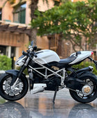 1/12 Ducati Streetfighter Alloy Motorcycles Model Diecast Simulation A White - ihavepaws.com