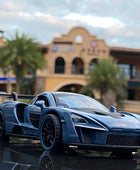 1/32 McLaren Senna Alloy Sports Car Model Diecasts Metal Toy Vehicles Car Model Simulation Sound and Light Collection Kids Gifts Blue - IHavePaws