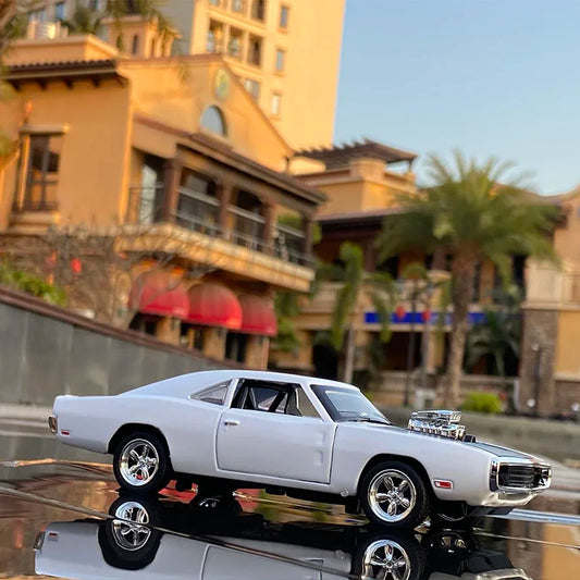 1:32 Dodge Charger Alloy Musle Car Model Diecast & Toy Metal Vehicles Sports Car Model Simulation Sound Light Childrens Toy Gift - IHavePaws