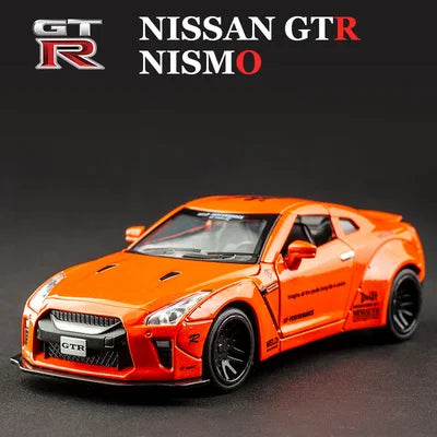 1:32 Nissan Skyline Ares GTR R34 R35 Alloy Sports Car Model Diecasts Metal Toy Racing Car Model Simulation Orange - IHavePaws