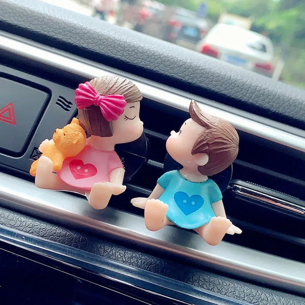 Couple Car Air Vent Freshener Perfume Clip Aromas Diffuser Decor Air Conditioning Perfume Clip Flavoring Valentine's Day Gift Loving Couple - IHavePaws