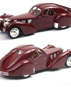 1:28 Bugatti TYPE 57SC Classic Car Alloy Car Model Diecasts Metal Toy Retro Vehicles Car Model Simulation Collection Kids Gift Red 1 - IHavePaws