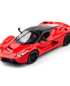 1:24 La Ferrari Alloy Sports Car Model Diecasts Metal Toy Vehicles Car Model Simulation Sound Light Collection Kids Gift Red - IHavePaws