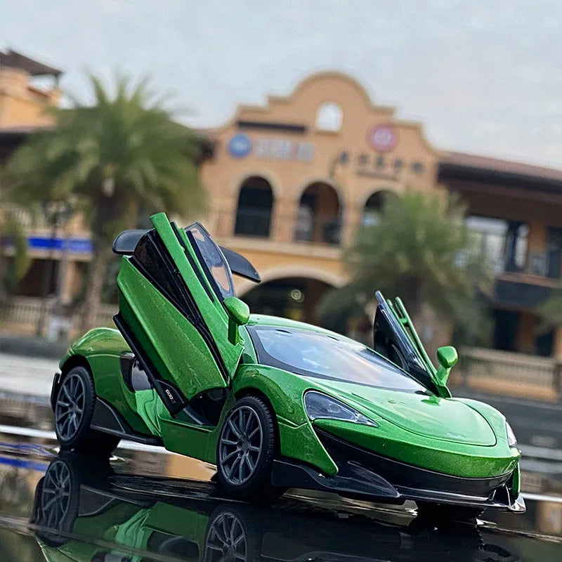 1:32 McLaren 600LT Alloy Sports Car Model Diecasts & Toy Vehicles Metal Toy Car Model High Simulation Collection Childrens Gift Green - IHavePaws