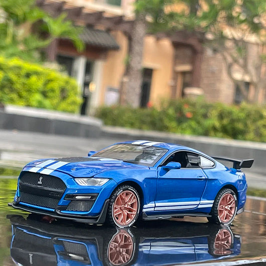 1:32 Ford Mustang Shelby GT500 Alloy Sports Car Model Diecast & Toy Vehicles Metal Car Model Simulation Collection Kids Toy Gift - IHavePaws