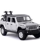 1:32 Wrangler Gladiator Pickup Alloy Car Model Diecasts Metal Toy Vehicles Car Model Simulation Sound Light Collection Kids Gift Silvery - IHavePaws