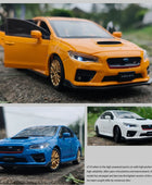 1/32 Subaru WRX STI Alloy Sports Car Model Diecast Simulation Metal Toy Car Model Sound and Light Collection Childrens Toy Gift - IHavePaws