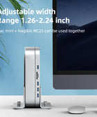 Hagibis Vertical Stand for Mac Mini Aluminum Alloy Laptop Desktop Stand Anti-Slip Adjustable Computer Holder for Apple MAC Mini - IHavePaws