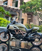1/12 Ducati Streetfighter Alloy Motorcycles Model Diecast Simulation B Green - ihavepaws.com