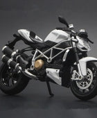 1:12 KAWASAKI H2R Alloy Racing Motorcycle Simulation Metal Du White 2 - IHavePaws
