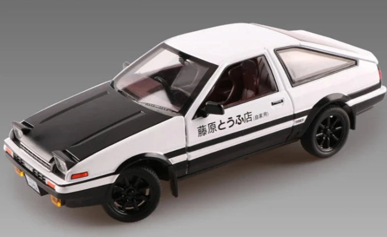 1:20 Movie Car INITIAL D AE86 Alloy Car Model Diecast & Toy Vehicles Metal Car Model Simulation Sound Light Kids Toy Gift Black - IHavePaws