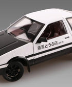 1:20 Movie Car INITIAL D AE86 Alloy Car Model Diecast & Toy Vehicles Metal Car Model Simulation Sound Light Kids Toy Gift Black - IHavePaws