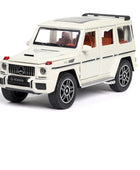 1/24 G63 G65 SUV Alloy Car Model Diecasts Metal Toy Off-road Vehicles Car Model Simulation Sound and Light Collection Kids Gifts White - IHavePaws