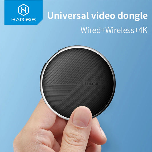 Hagibis 2.4G/5G 4K Wifi Display Receiver Wireless/Wired HDMI-compatible Dongle Miracast AirPlay DLNA TV Stick for Projector HDTV - IHavePaws