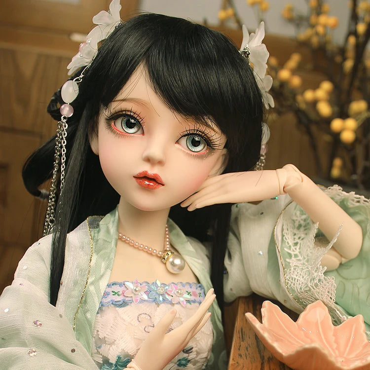 60cm bjd doll gifts for girl Chinese Doll With Clothes Black hair Free Eyes DIY Doll Valentine's Day/Birthday Gift For Children