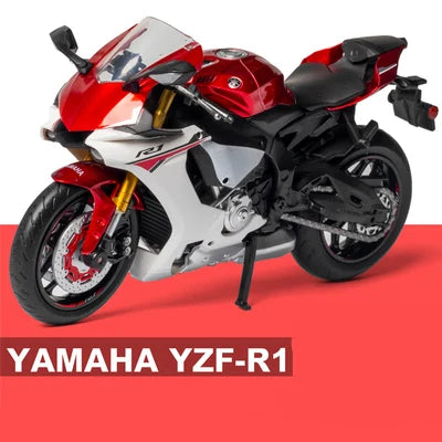 1:12 Yamaha YZF R1 Racing Motorcycle Model Simulation - IHavePaws