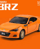 1/32 Subaru BRZ Alloy Sports Car Model Diecast Simulation Metal Toy Vehicles Car Model Sound Light Collection Childrens Toy Gift Orange - IHavePaws