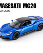 1:32 Maserati MC20 Cabrio Alloy Sports Car Model Diecasts Metal Toy Vehicles Car Model Sound and Light Simulation Kids Toys Gift Blue - IHavePaws