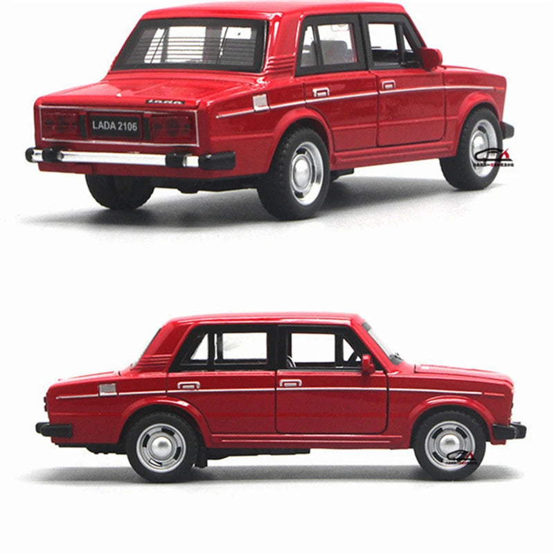 1:32 LADA NIVA Classic Car Alloy Car Diecasts & Toy Vehicles Metal Toy Car Model High Simulation Collection Childrens Toy Gift Red 2 - IHavePaws