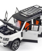 1/24 Range Rover Defender SUV Alloy Car Model Diecast & Toy Metal Off-road Vehicle Car Model Simulation Collection Kids Toy Gift White - IHavePaws
