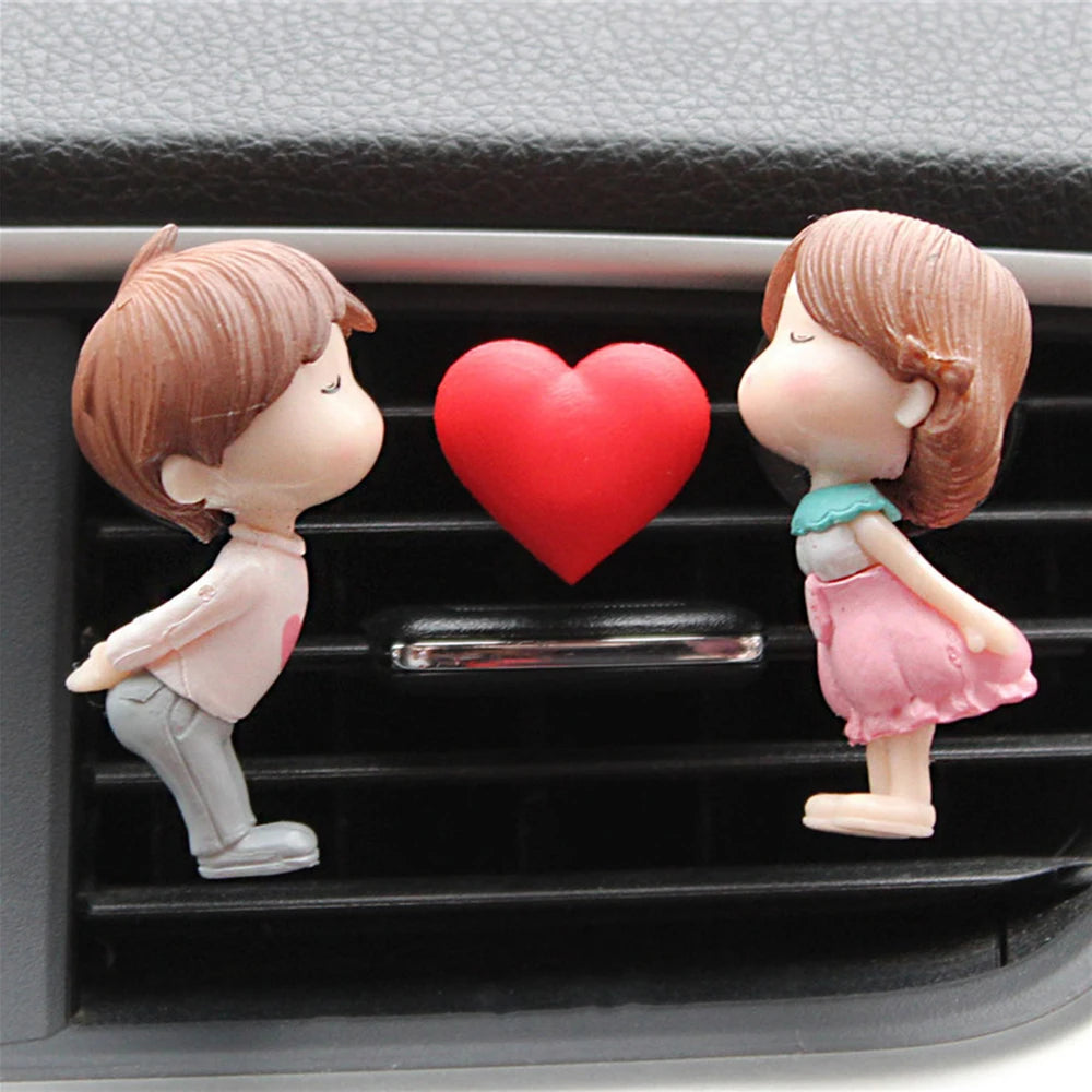 Couple Car Air Vent Freshener Perfume Clip Aromas Diffuser Decor Air Conditioning Perfume Clip Flavoring Valentine's Day Gift 1 - IHavePaws