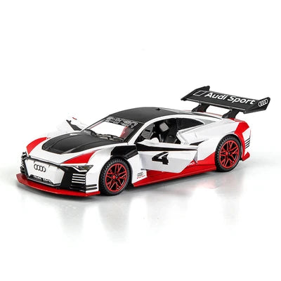 1:32 Audi E-Tron GT Alloy Sports Racing Car Model Diecast & Toy Vehicle Metal Car Model Sound and Light Simulation White - IHavePaws