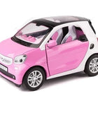 1:32 Simulation Car Smart Pickup Alloy Car Model Diecast Vehicle Metal Toy Car Scale Model For two pink - IHavePaws