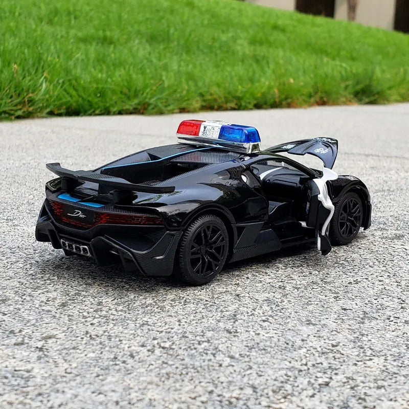 1:32 Bugatti Lavoiturenoire Alloy Sports Car Model Diecast Metal Toy Police Vehicles Car Model Sound and Light Children Toy Gift - IHavePaws