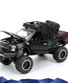 1:32 Ford Raptor SVT Alloy Car Model Diecasts Toy Modified Off-Road Vehicles Metal Car Model Simulation Collection Kids Toy Gift Black - IHavePaws