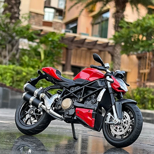 1/12 Ducati Streetfighter Alloy Motorcycles Model Diecast Simulation - ihavepaws.com