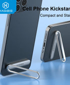 Hagibis Cell Phone Kickstand Universal Vertical Horizontal Stand Adjustable Mini Folding Desk Mount Holder for iPhone Samsung - IHavePaws