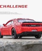 1/36 Dodge Challenger Alloy Muscle Sports Car Model Diecast Metal Toy Police Vehicles Car Model Simulation Collection Kids Gift