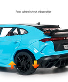 1:24 URUS SUV Alloy Sports Car Model Diecasts Metal Performance Racing Car Model Simulation Sound Light Collection Kids Toy Gift