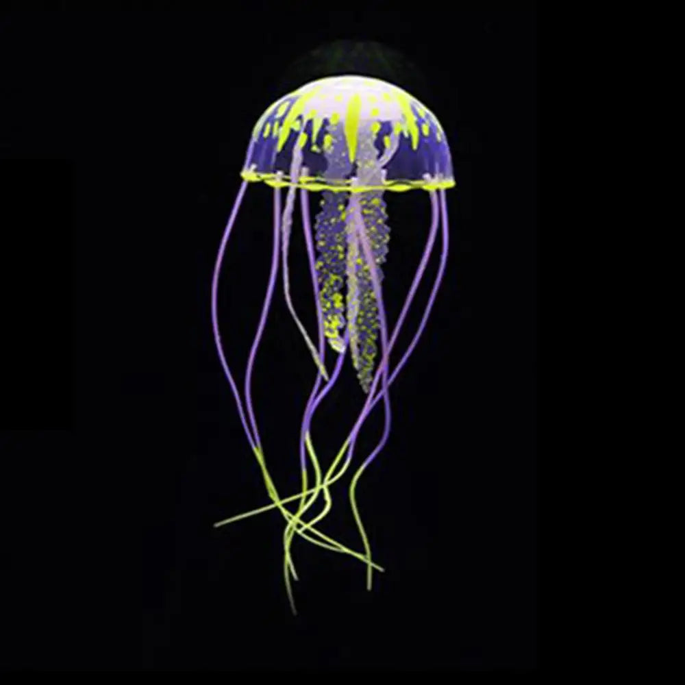 Artificial Swim Effect Jellyfish Aquarium Decoration Yellow - IHavePaws