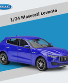 WELLY 1:24 Maserati Levante SUV Alloy Car Model Diecasts Metal Vehicles Car Model High Simulation Collection Childrens Toy Gifts Blue - IHavePaws