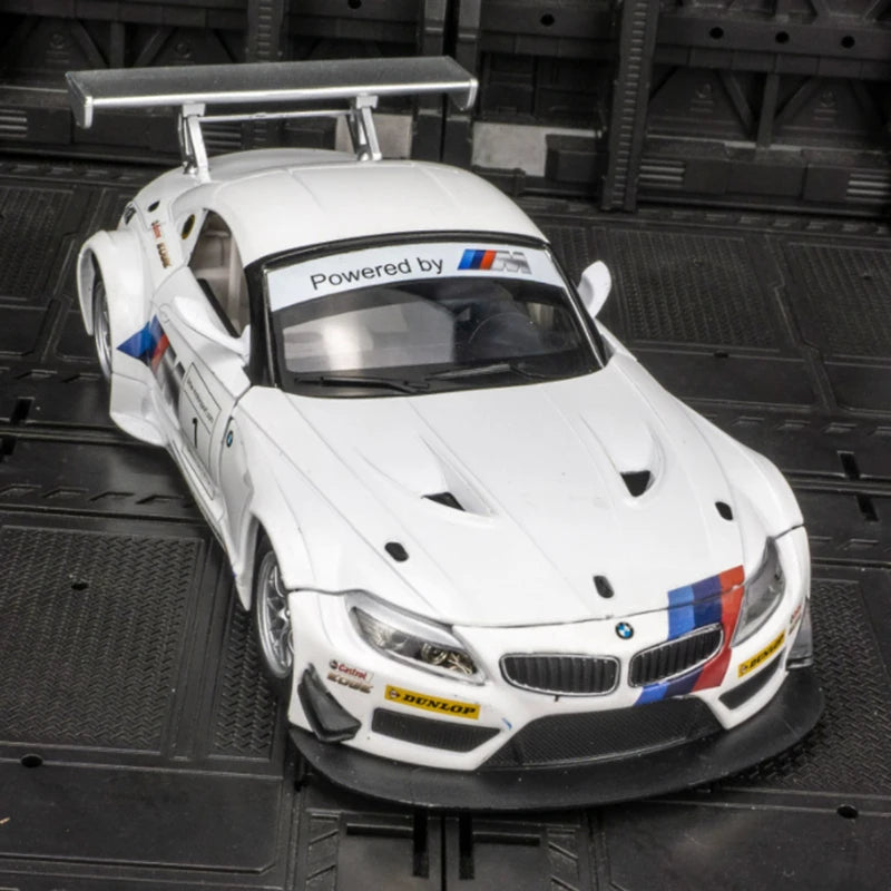 1:24 BMW CSL Alloy Track Racing Car Model Diecast Metal Toy Car Sports Model Simulation Sound and Light Collection Children Gift M6 GT3 NO 1 - IHavePaws