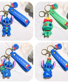 4Pcs New Anime Cartoon Stitch Keychain Lilo & Stitch Cute Doll Keyring Fashion Couple Bag Ornament Key Chain Car Pendant Gifts 4pcs 4 - ihavepaws.com