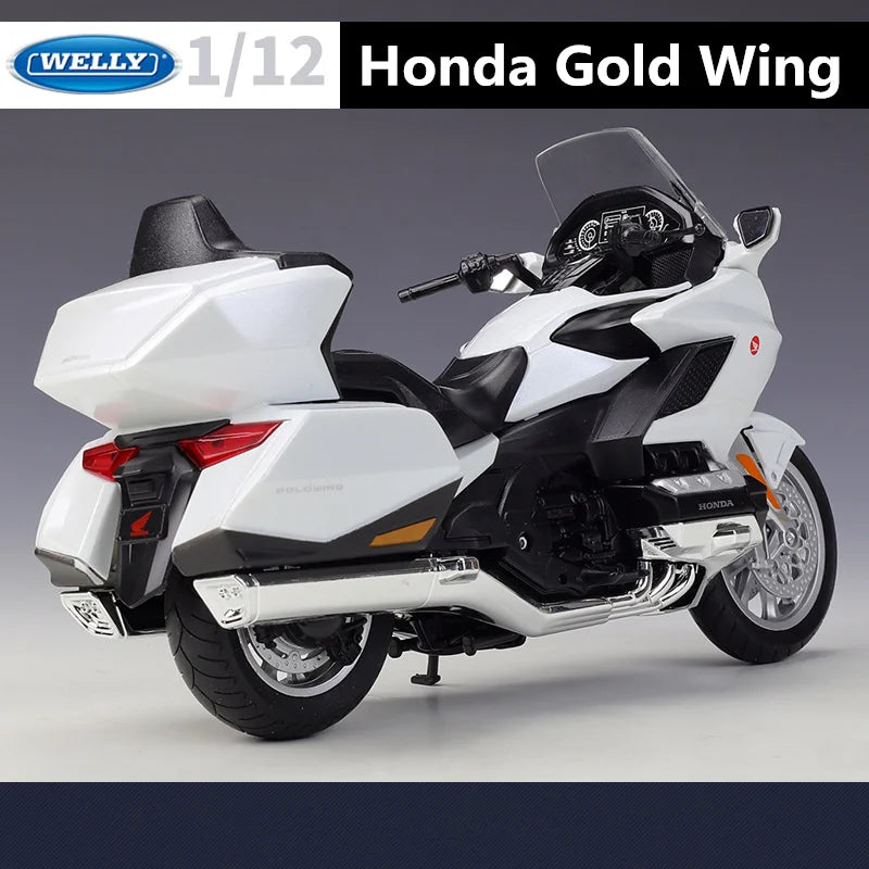 Welly 1:12 HONDA Gold Wing 2020 Alloy Motorcycle Model Simulation Diecasts Metal Touring Street Motorcycle Model Childrens Gifts