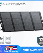 BLUETTI PV120S 120W Protable Solar Panel 24.8V Panel Solar For Power Station EB3A EB55 EB70 AC200P AC200MAX Foldable Solar Plate