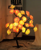 LED Rose Flower Table Lamp USB Christmas Tree Fairy Lights White pink - IHavePaws