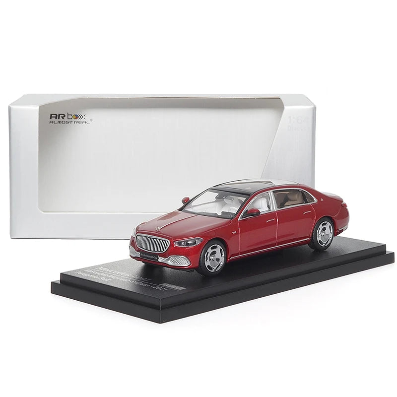 Almost Real AR+ 1/64 for Benz Maybach S-Class S680 2021 car model Limited personal collection company gift display Red - IHavePaws