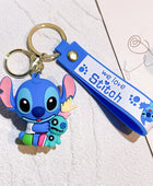 New Anime Disney Keychain Cartoon Mickey Mouse Minnie Lilo & Stitch Cute Doll Keyring Ornament Key Chain Pendant Kids Toys Gifts 12 - ihavepaws.com