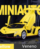 1:32 Veneno Alloy Sports Car Model Diecast & Toy Vehicle Metal Car Model Simulation Sound and Light Collection Children Toy Gift Yellow - IHavePaws