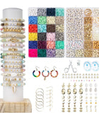 2 Box 24 Rainbow Color Clay Beads Bracelet Making Kit for Jewelry Making Letter Beads Accessories Kit DIY Handmade Supplies Kit 3-7200pcs - IHavePaws