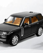 1/24 Range Rover SUV Alloy Car Model Diecasts Metal Toy Off-road Vehicles Car Model Simulation Sound Light Collection Kids Gifts Black - IHavePaws